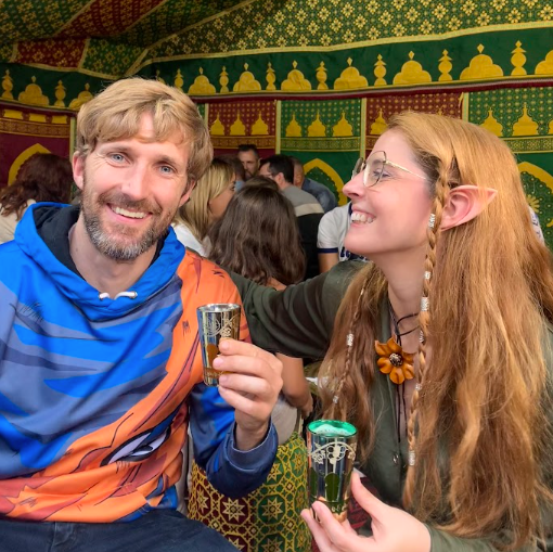 Mariana y Juan en festival