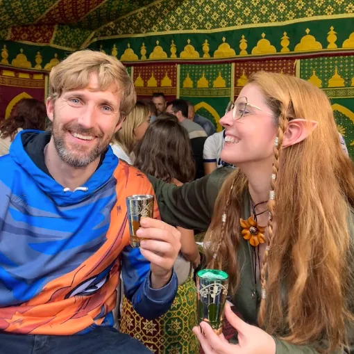 Mariana y Juan en festival